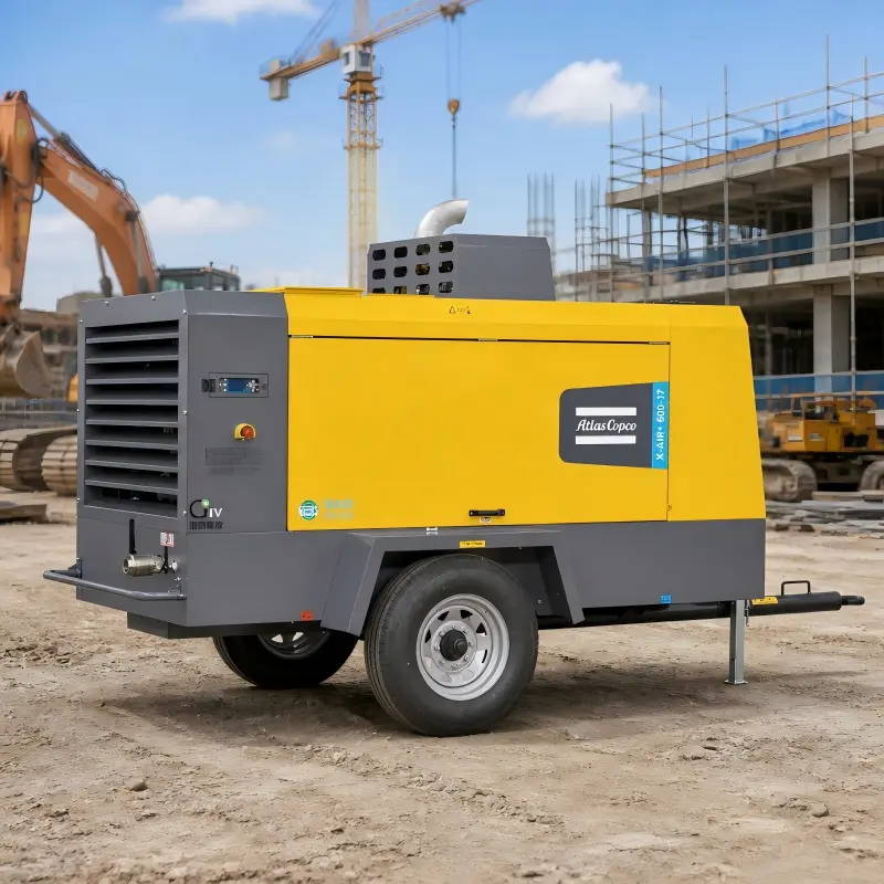 Przenośna sprężarka wysokoprężna Atlas Copco X-Air+600-17 o mocy 154 kW, oryginalna