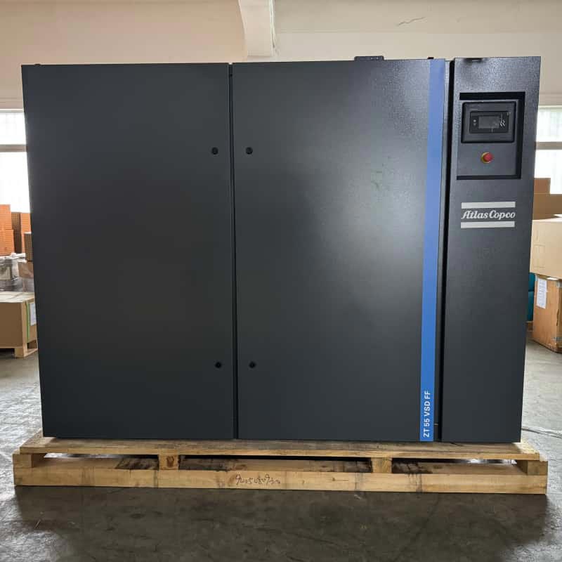 Atlas Copco ZT55 VSD FF | Bezolejowa sprężarka powietrza 55 kW dla przemysłu farmaceutycznego i spożywczego klasy 0